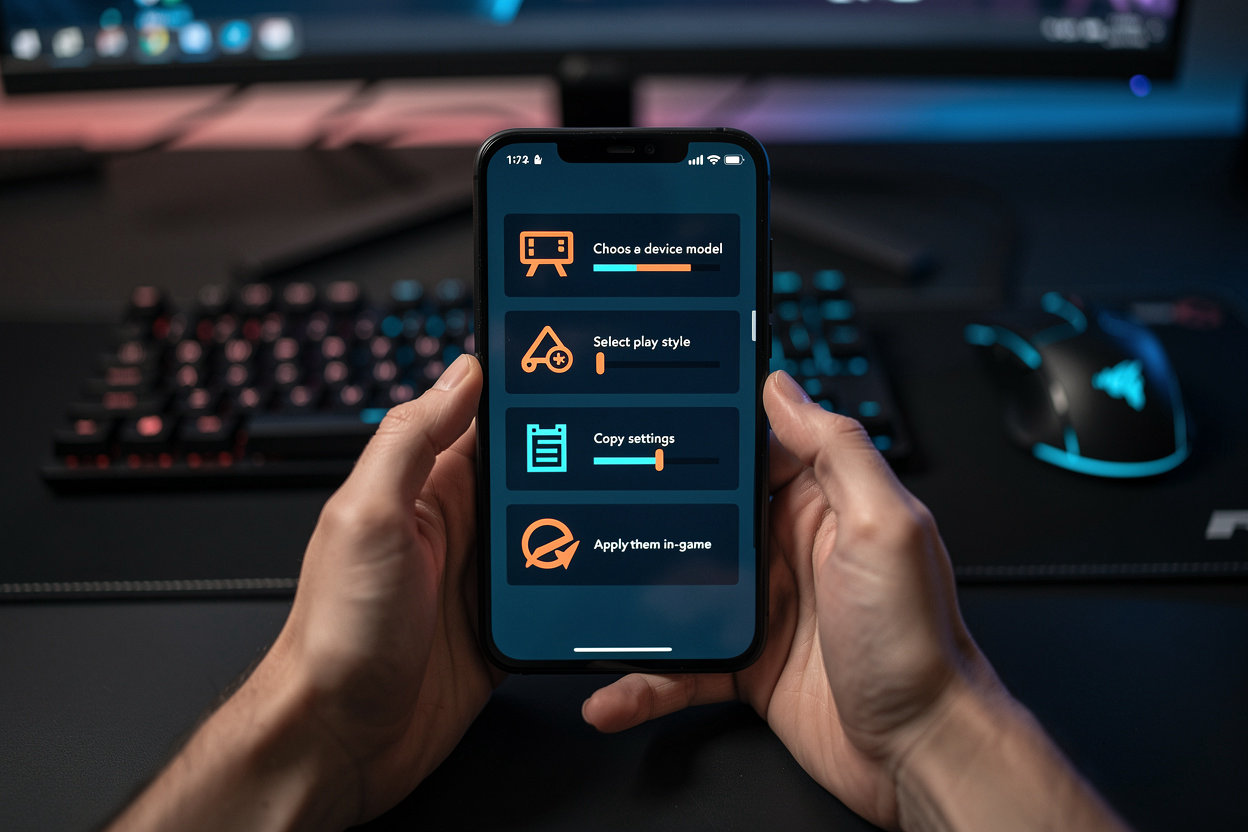 Gerador de Sensibilidade Free Fire para Xiaomi - processo simples de 4 passos para configurar sensibilidade otimizada